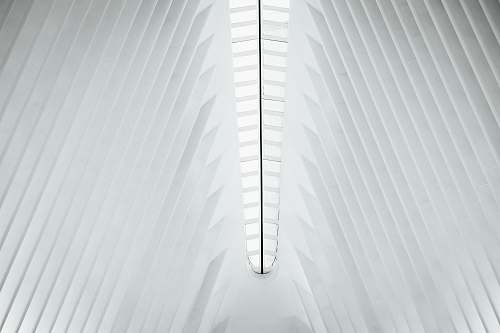 black-and-white white building interior new york
