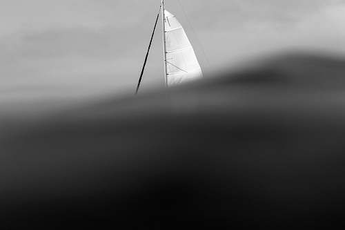 black-and-white white sailboat boat