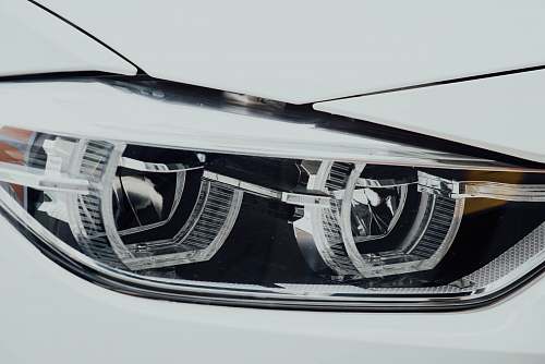 light gray car headlight bumper