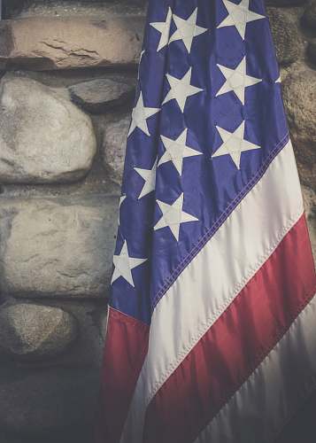 person flag of USA flag