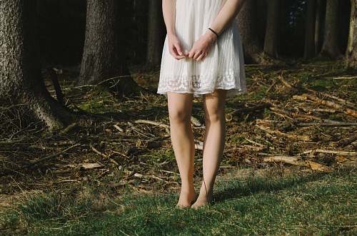people person standing beside trees person