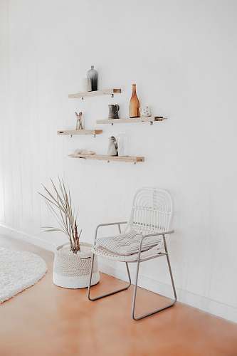 chair gray padded chair furniture