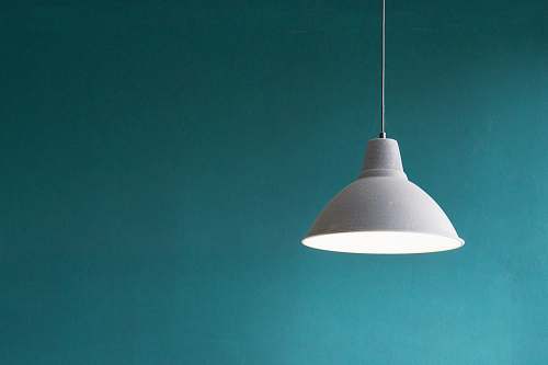 teal white pendant lamp color