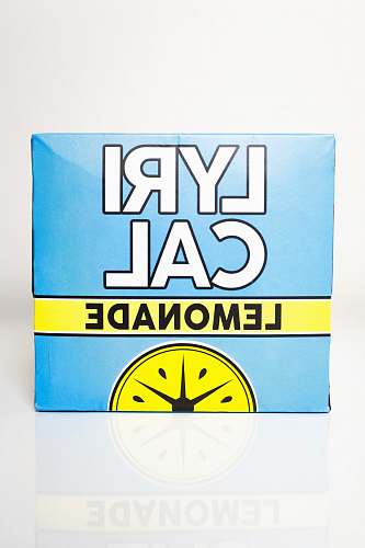 text blue and yellow Lyrical lemonade box box