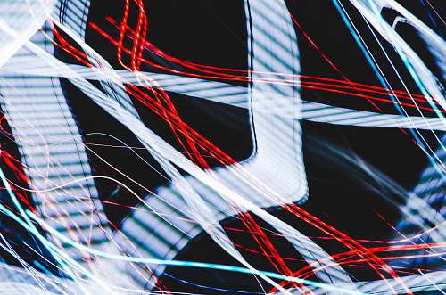 pattern black, red, and white lights abstract
