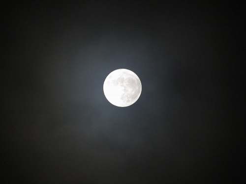 night white full moon photo astronomy