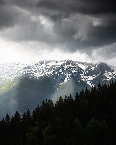 outdoors birds eye view of mountains and cloudy sky nature