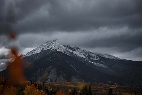 storm gray and white mounting under gray clouds silverthorne