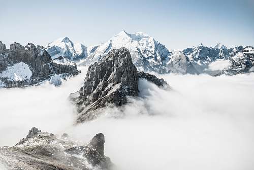 nature landscape photo of mountain alps snow