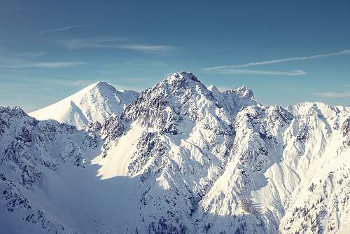 nature landscape photo of snowy mountain snow