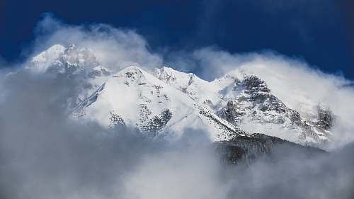 austria landscape photo of white mountains peak