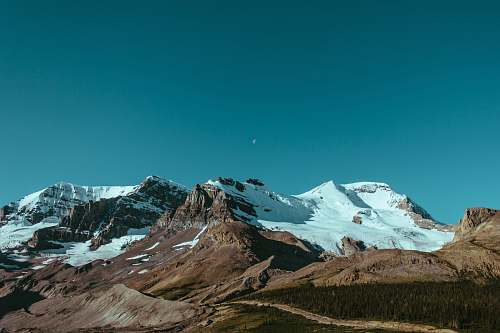 nature landscape photography mountain range with snow outdoors
