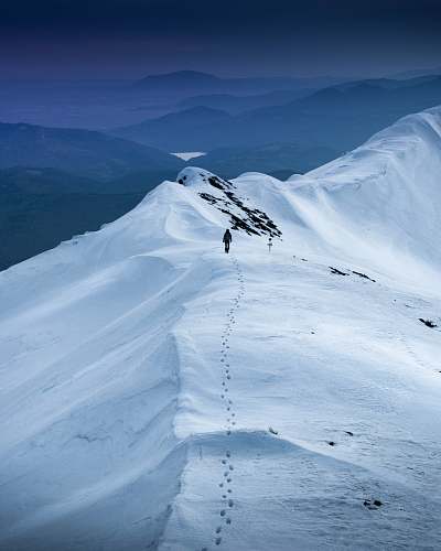 nature snow-covered land alps