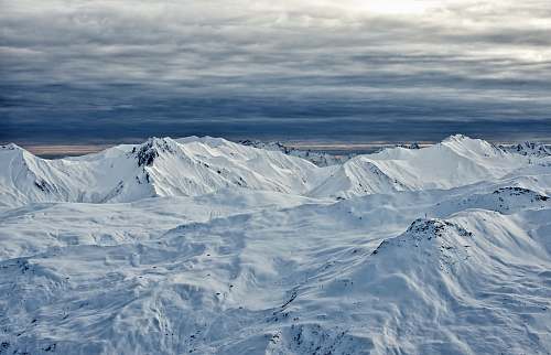 mountain bird's-eye view photography of snow mountain snow