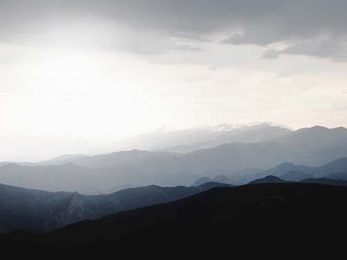 mountain fogs covered hills outdoors