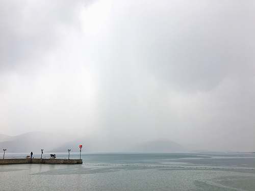 water view of sea during daytime pier