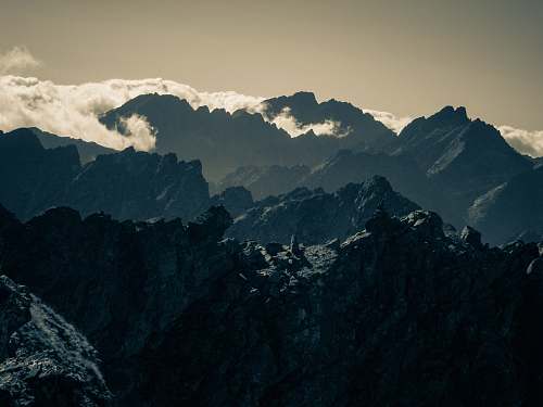 nature mountain and sea clouds mountain
