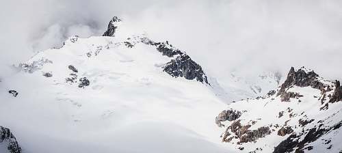 mountain mountain covered with snow nature