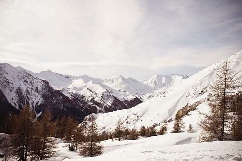 mountain snowy mountain nature
