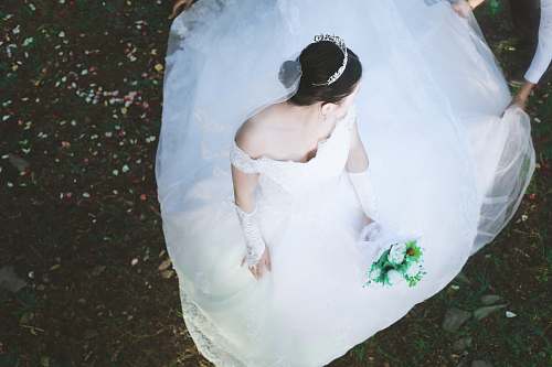 human photography of woman in wedding dress people