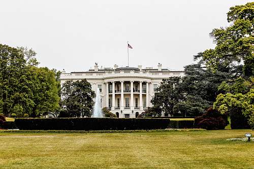 grass architectural photography of white house lawn