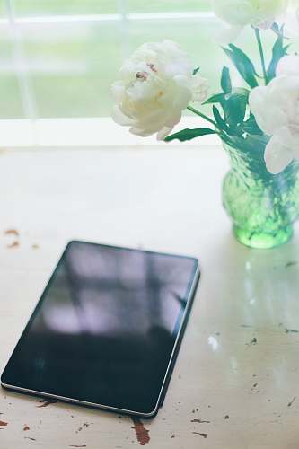flower black iPad electronics