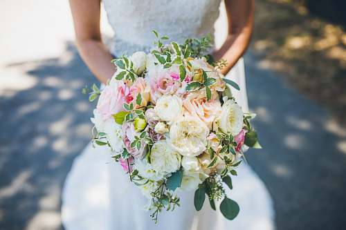 human bouquet of assorted flowers flower arrangement