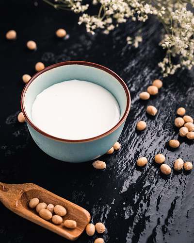 food white powder in bowl drink