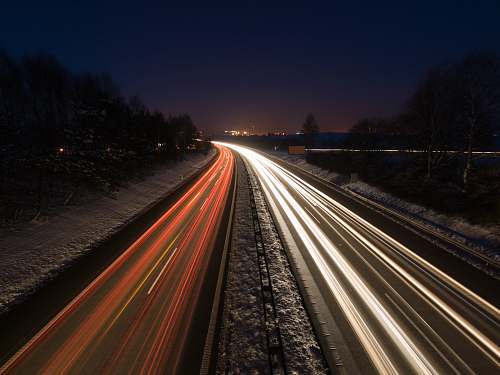 highway timelapse photography of road freeway