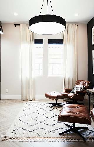 furniture round white and black pendant lamp room