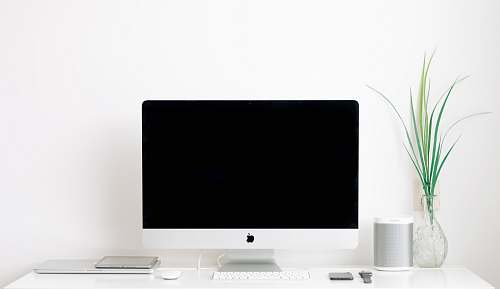 monitor white iMac turned off lcd screen