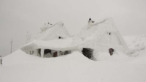 house house covered in snow winter