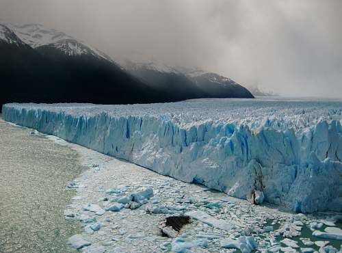 ice ice age near mountains at daytime glacier