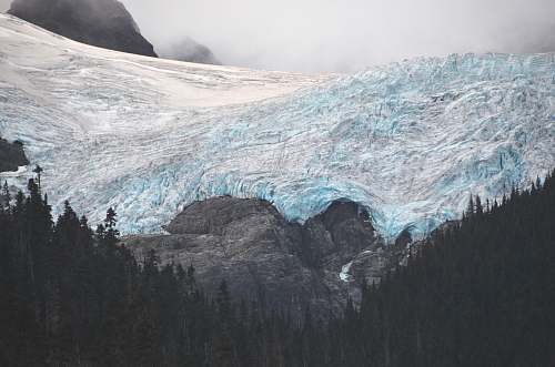 glacier snow covered mountain ice
