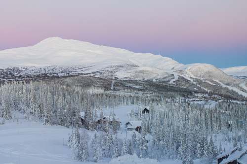 sweden snow-covered mountain mountain