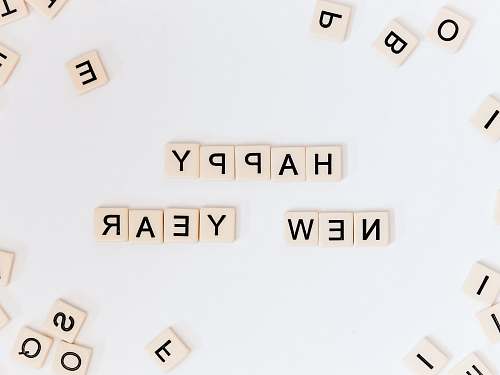 alphabet Happy New Year clipart word
