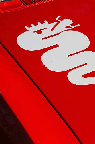 alphabet red and white signage red