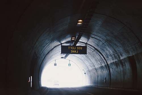 corfu photo of empty tunnel greece