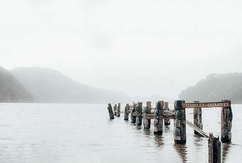waterfront body of water dock