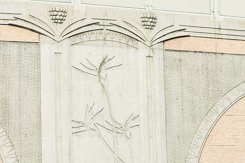 soil bas relief on concrete wall art
