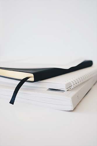notebook black educational books minimal