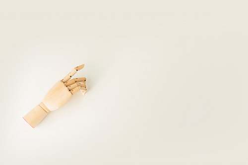 background brown wooden hand mannequin wood