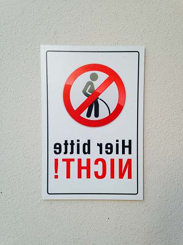 vienna Hier bitte Nicht! signage austria