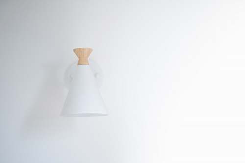 lamp white cone sconce lampshade