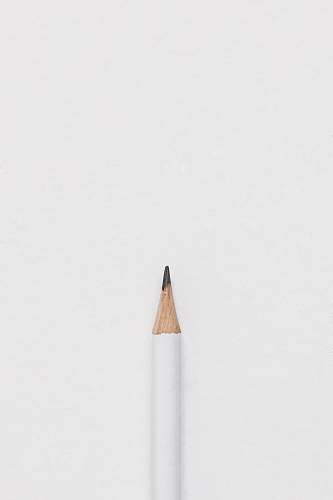 minimal white lead pencil on surface minimalism