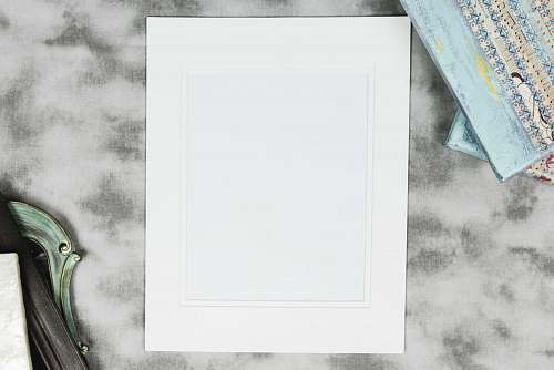 furniture white printer paper mirror