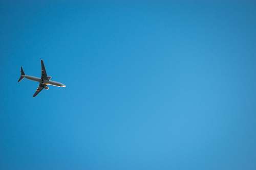 aircraft flying white airplane airliner