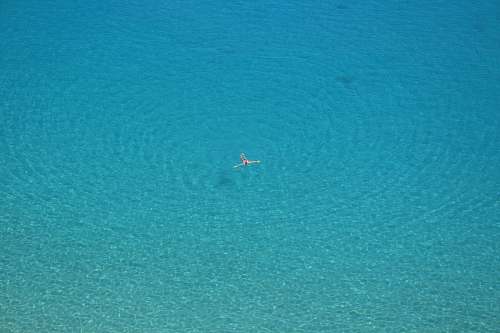 tropea aerial photo of person swimming on body of water during daytime italy