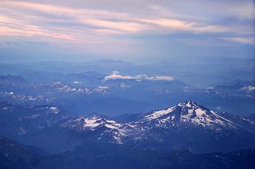 mountain aerial photo of rocky mountains mountain range