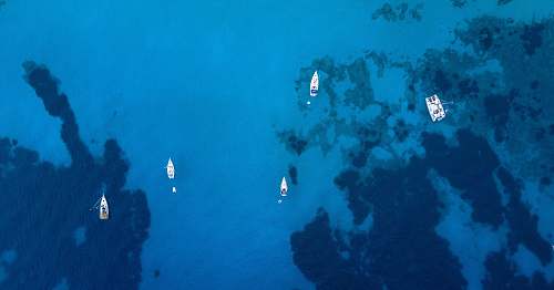 water aerial photo of sailboats sea